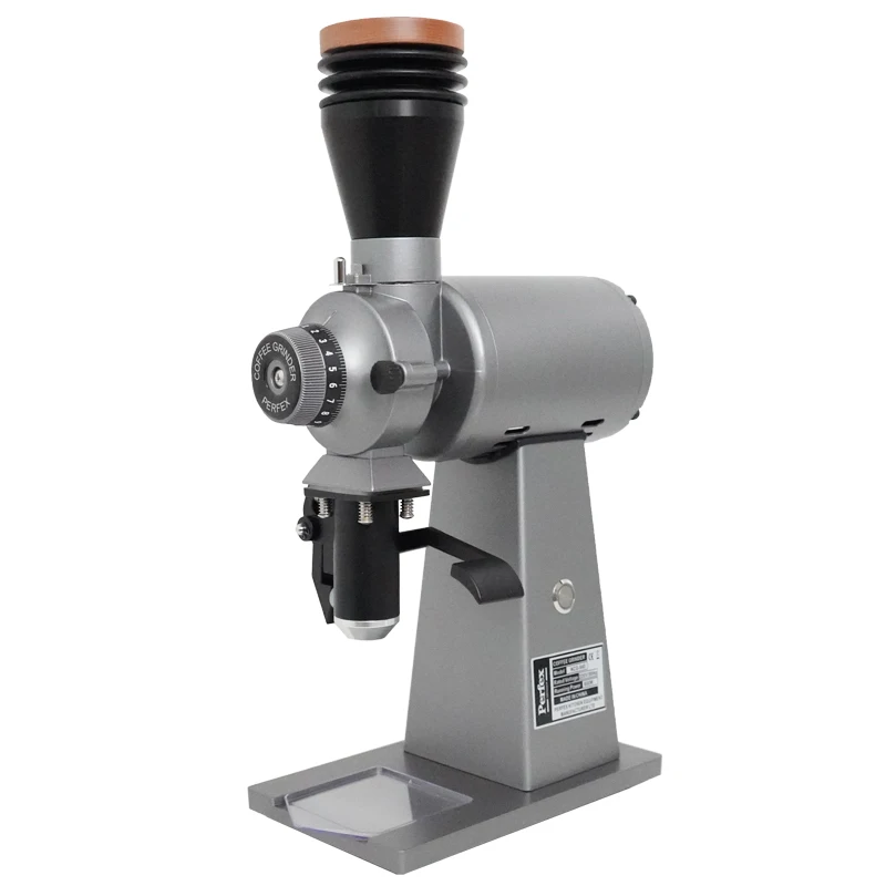 Coffee Grinder Burr Flat - Regulowany Elektryczny Młynek do Kawy Espresso,