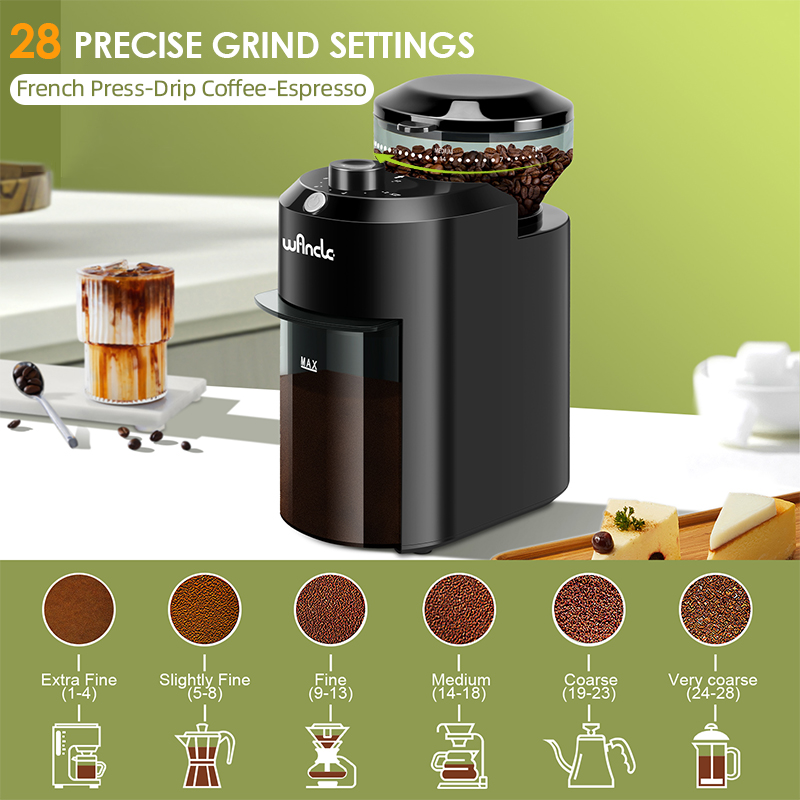 Wancle elektryczny młynek do k – Coffee Grinder Burr Flat recenzja i cena