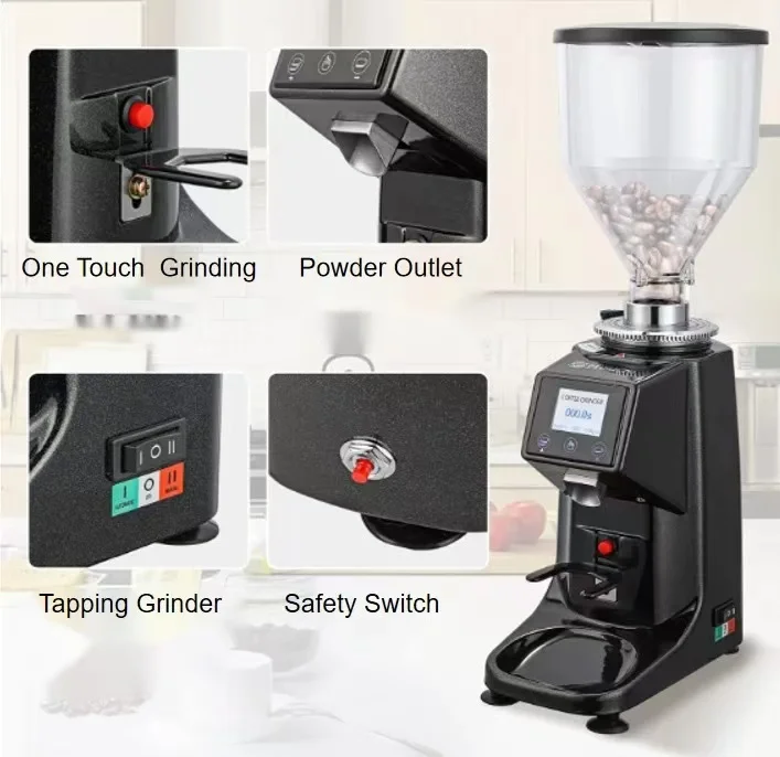 Profesjonalny automatyczny mły – Coffee Grinder Burr Flat recenzja i cena